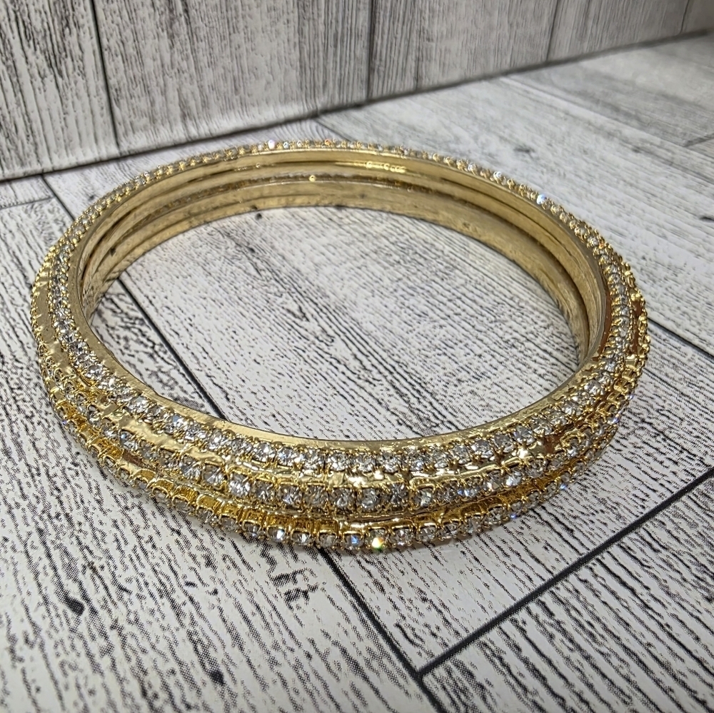 Elegant Gold Bangle Set